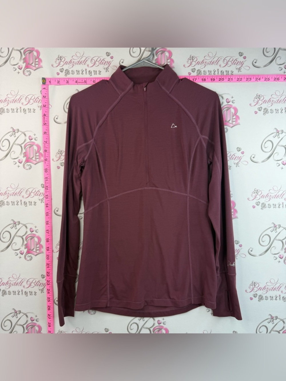 Paradox sweater half zip Women's Long Sleeve Quarter-Zip Pullover - Burgundy